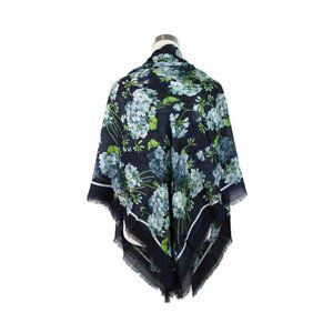 Gucci “Bloom” Print Navy Modal & Silk Large Scarf
